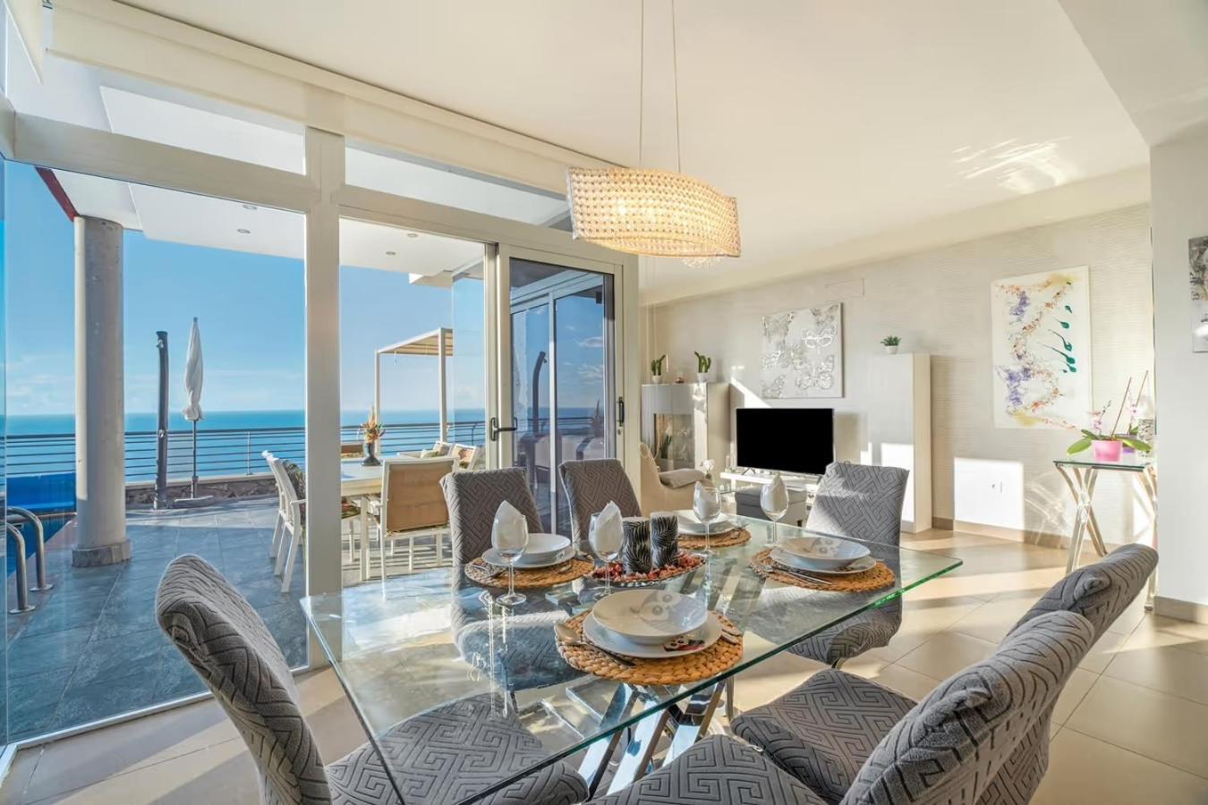 Villa Golden Horizon Con Piscina Privada Climatizada Santa Úrsula Exteriér fotografie